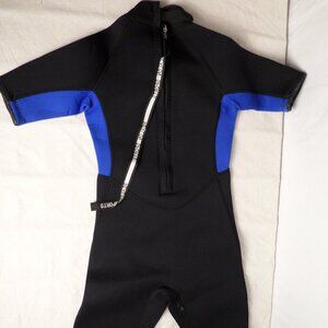 Realon Sports Neoprene Youth Wetsuit Blue/Black Zip Up Medium